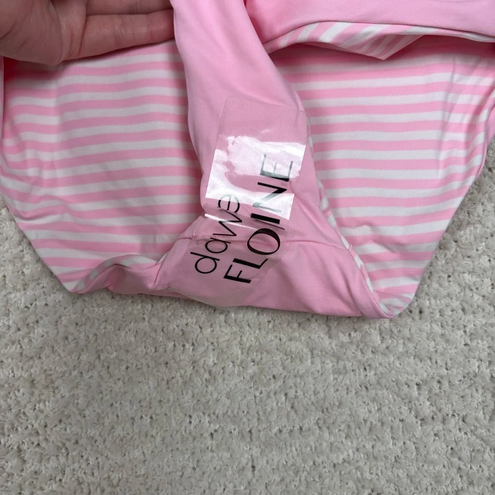 Janie and Jack‎ Swim Bottom Girls XS Pink White Striped Reversable Bikini Beach